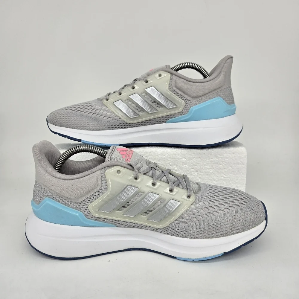 Adidas Women's EQ21 Run 'Dash Grey Almost Pink' Running Shoes Size 9